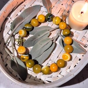 10mm Bumblebee Agate Bracelet  🐝